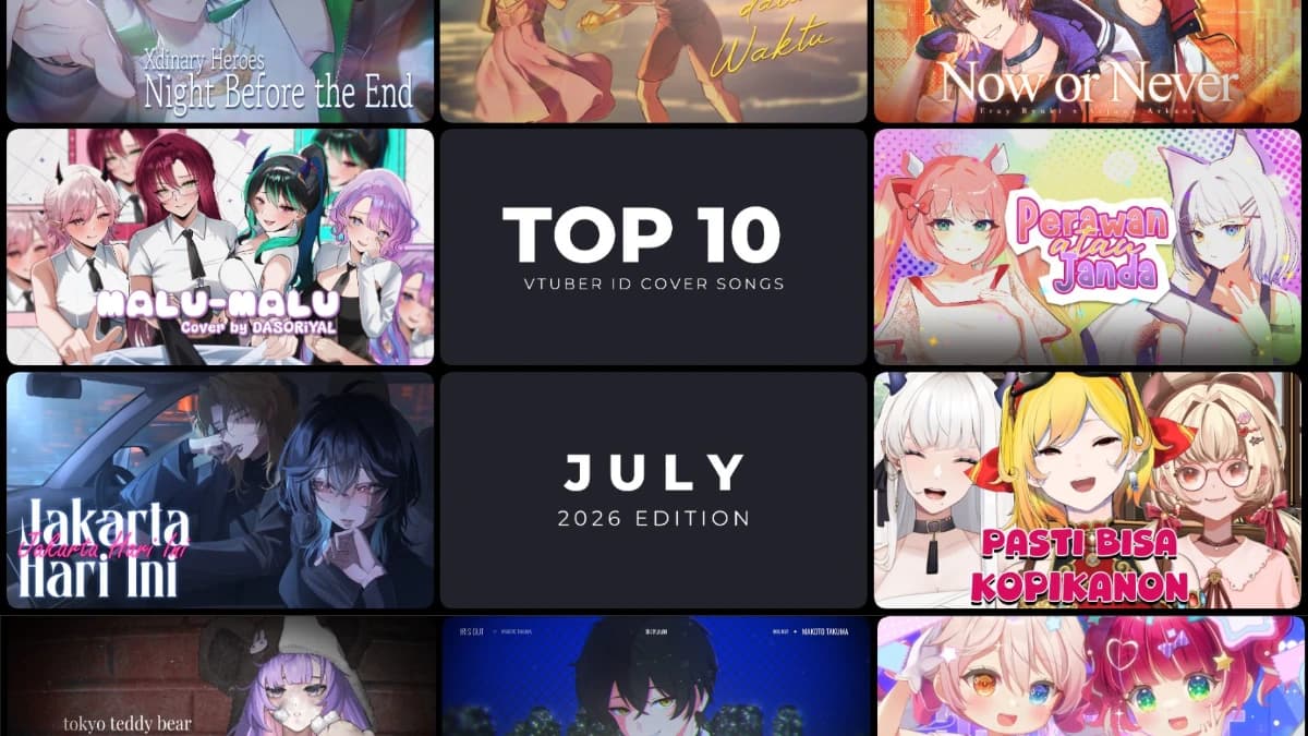 PVC Music Chart Juli 2026: Daftar MV Cover dan Lagu Original VTuber Indonesia