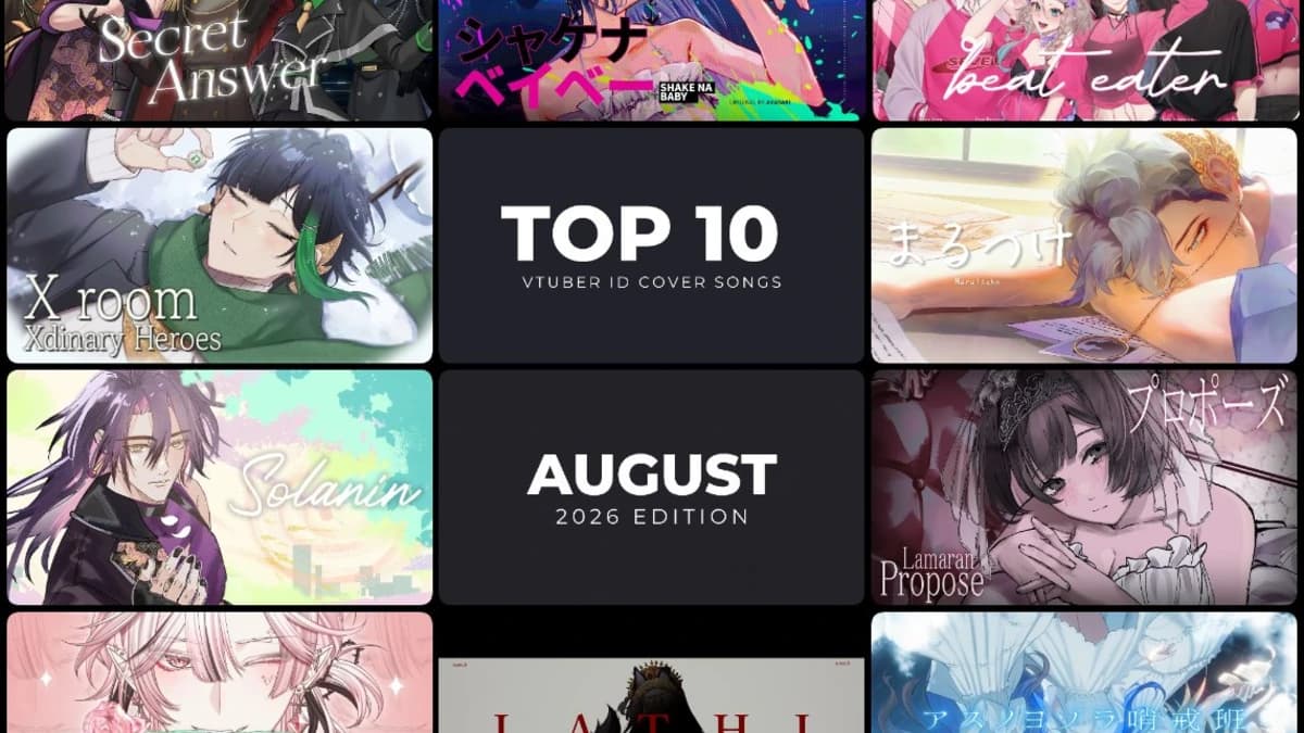 PVC Music Chart: Daftar MV Cover VTuber Indonesia yang Dirilis pada Agustus 2026